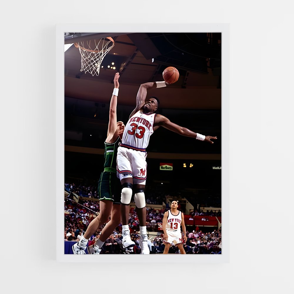 Poster Patrick ewing courts – affiche Basketball (vue 3)
